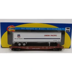Athearn 92071 HO Union Pacific 50' Flatcar w/45' Trailer #53471 - Model Train Junction: Quality Parts and Art Supplies