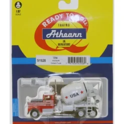 Athearn 91928 HO USA Kenworth Cement Mixer Truck Ready To Roll - Model Train Junction: Quality Parts and Art Supplies