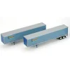 Athearn 28412 HO Werner 53' Wabash Duraplate Trailers #2 (Set of 2) - Model Train Junction: Quality Parts and Art Supplies