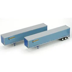 Athearn 28412 HO Werner 53' Wabash Duraplate Trailers #2 (Set of 2) - Model Train Junction: Quality Parts and Art Supplies