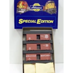 Athearn 2310 HO Western Maryland Special Edition 40' Boxcar Kit (Set of 3) - Model Train Junction: Quality Parts and Art Supplies