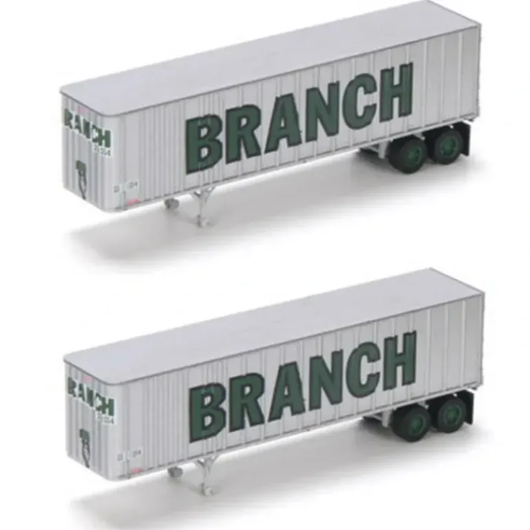 Athearn 17117 N Branch 40' Exterior Post Trailers #1 (2) - Model Train Junction: Quality Parts and Art Supplies