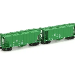 Athearn 23050 N Burlington Northern GATC 2600 Hopper Set #413414 (2) - Model Train Junction: Quality Parts and Art Supplies