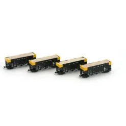 Athearn 22003 N Chesapeake and Ohio 40' Wood Chip Hopper with Load #2 (4) - Model Train Junction: Quality Parts and Art Supplies