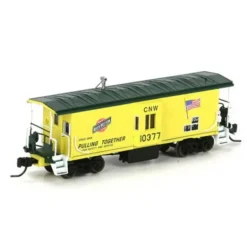 Athearn 23237 N Chicago and North Western Bay Window Caboose #10377 - Model Train Junction: Quality Parts and Art Supplies