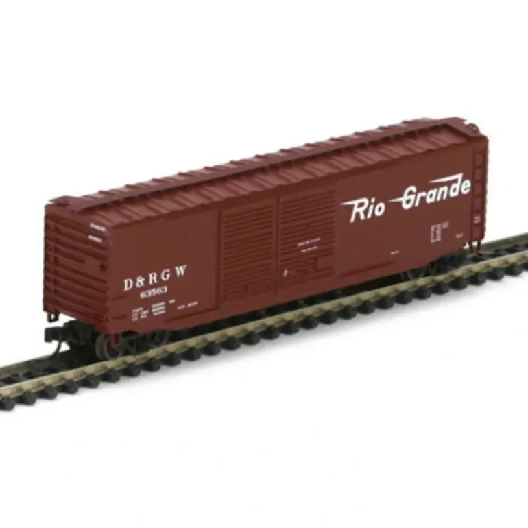 Athearn 14153 N Denver & Rio Grande Western 50' PS-1 Double Door Brown Boxcar #1 - Model Train Junction: Quality Parts and Art Supplies