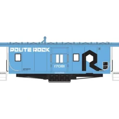 Athearn 23239 N Rock Island Bay Window Caboose Blue #17081 - Model Train Junction: Quality Parts and Art Supplies