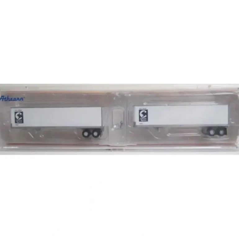 Athearn 14203 N Scale Chessie 40' Fruehauf Smooth Trailers #1 (Set of 2) - Model Train Junction: Quality Parts and Art Supplies