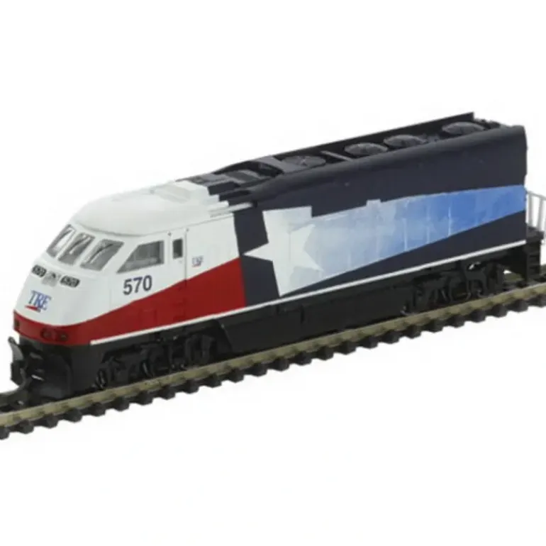 Athearn 10021 N Scale Dallas-TRE F59PHI Diesel Locomotive #570 - Model Train Junction: Quality Parts and Art Supplies