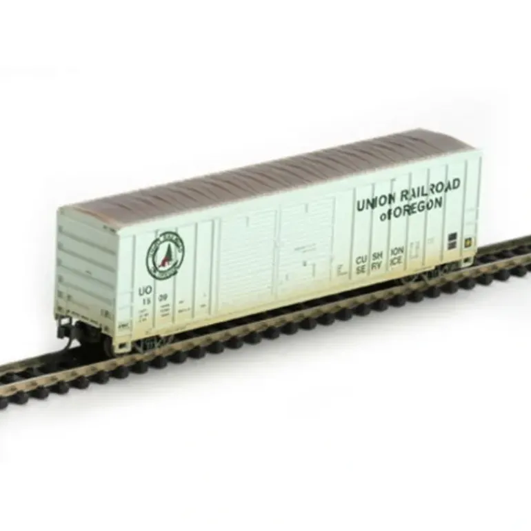 Athearn 17193 N Union Railroad of Oregon 50' FMC Double Door Box/Weathered #1 - Model Train Junction: Quality Parts and Art Supplies