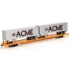 Athearn 93286 TLCX/Acme85' Flat with 2 40' Trailers #330 - Model Train Junction: Quality Parts and Art Supplies