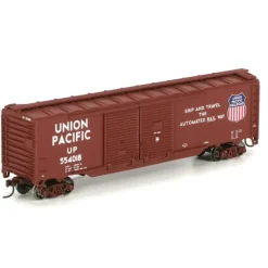 Athearn 98114 UP #554018 HO RTR 50' Double Door Box - Model Train Junction: Quality Parts and Art Supplies