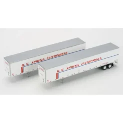 Athearn 28410 US Xpress 53' Wabash Duraplate Trailers #2 (Set of 2) - Model Train Junction: Quality Parts and Art Supplies