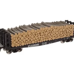 Atlas 16171 B&M 42' Pulpwood Flatcar #1 - Model Train Junction: Quality Parts and Art Supplies