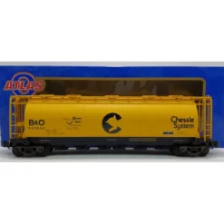 Atlas 6332-2 Chessie System Cylindrical Hopper #835034 (3-Rail) LN/Box - Model Train Junction: Quality Parts and Art Supplies