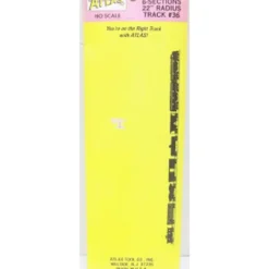 Atlas 36 HO 22' Radius Curve Track (Pack of 6) - Model Train Junction: Quality Parts and Art Supplies