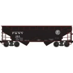 Atlas 20000995 HO Pittsburgh & West Virginia Trainman 2-Bay Offset Hopper #161 - Model Train Junction: Quality Parts and Art Supplies