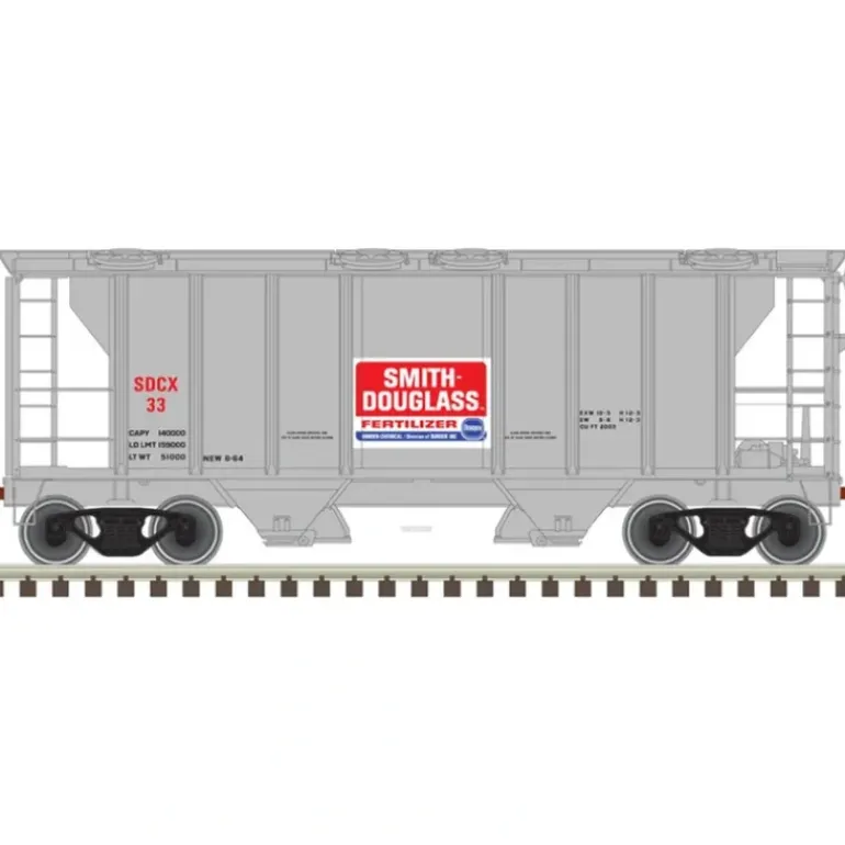 Atlas, 20006560, HO Scale, PS-2 Covered Hopper Smith Douglass SDCX #33 - Model Train Junction: Quality Parts and Art Supplies