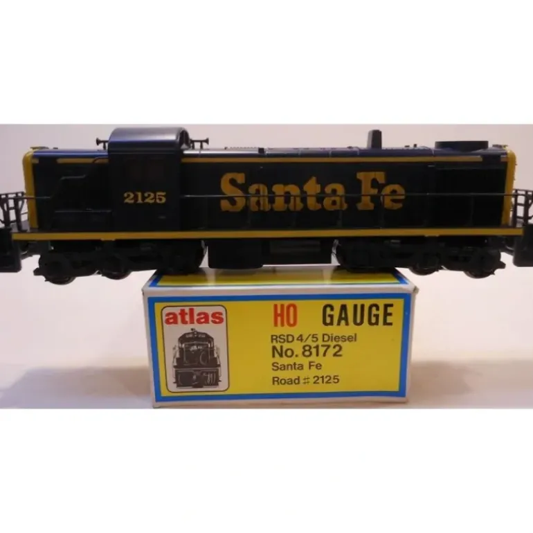 Atlas 8172 HO Scale Santa Fe RSD 4/5 Diesel Locomotive #2125 LN/Box - Model Train Junction: Quality Parts and Art Supplies