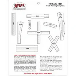Atlas 0361 HO Track Planning Template - Model Train Junction: Quality Parts and Art Supplies