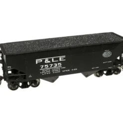 Atlas 20000985 HO Trainman 2-Bay Offset Hopper, P&LE #75735 - Model Train Junction: Quality Parts and Art Supplies