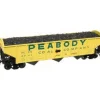 Atlas 20000973 HO Trainman 70-Ton 3-Bay Hopper, Peabody Coal (3) - Model Train Junction: Quality Parts and Art Supplies