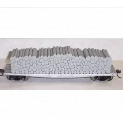 Atlas 1600 HO -Undecorated Open End Pulpwood Flatcar - Model Train Junction: Quality Parts and Art Supplies