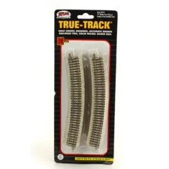 Atlas 2414 N Code 65 14" Radius 22.5 Curved True-Track (Pack of 8) - Model Train Junction: Quality Parts and Art Supplies