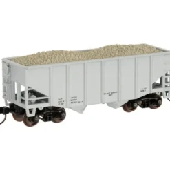 Atlas 41293 N Sacle MOW 55-Ton Fishbelly Hopper Car (Date Only) - Model Train Junction: Quality Parts and Art Supplies
