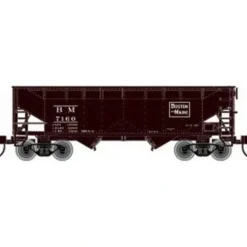 Atlas 40826 N Scale B&M 2-Bay Offset Hopper #7160 - Model Train Junction: Quality Parts and Art Supplies