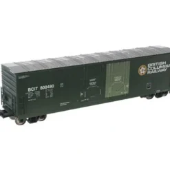 Atlas 50000038 N Scale BC Rail 53' Plugdoor Boxcar #800539 - Model Train Junction: Quality Parts and Art Supplies