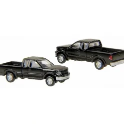 Atlas 2941 N Scale Ford F150 Standard Side Pickup-Black (Pack of 2) - Model Train Junction: Quality Parts and Art Supplies