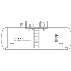 Atlas 32532 N Scale GATX/DOW Tank Car #2 - Model Train Junction: Quality Parts and Art Supplies
