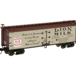 Atlas 41535 N Scale Lion Milk40' Wood Reefer #15435 - Model Train Junction: Quality Parts and Art Supplies