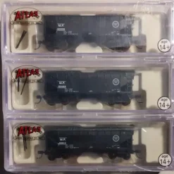 Atlas 5610 N Scale Missouri Pacific 2-Bay Offset Hopper Cars (Set of 3) - Model Train Junction: Quality Parts and Art Supplies