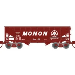 Atlas 5607 N Scale Monon 2-Bay Offset Hopper Set (3 Cars) - Model Train Junction: Quality Parts and Art Supplies
