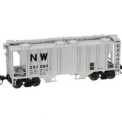 Atlas 31962 N Scale N&W PS2 Covered Hopper #291590 - Model Train Junction: Quality Parts and Art Supplies