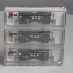 Atlas 5619 N Scale Norfolk & Western 2-Bay Offset Hopper 3-Car Set - Model Train Junction: Quality Parts and Art Supplies