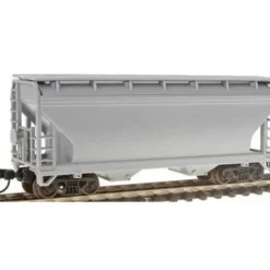 Atlas 3900 N Scale Undecorated ACF 2-bay Centerflow Hopper - Model Train Junction: Quality Parts and Art Supplies