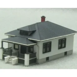 Atlas 28473 N White & Black Barb's Bungalow Built Up - Model Train Junction: Quality Parts and Art Supplies