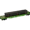 Atlas 0931 O Burlington Northern 52'6 Flatcar (3 Rail) - Model Train Junction: Quality Parts and Art Supplies