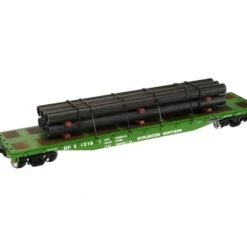 Atlas 0931 O Burlington Northern 52'6 Flatcar (3 Rail) - Model Train Junction: Quality Parts and Art Supplies
