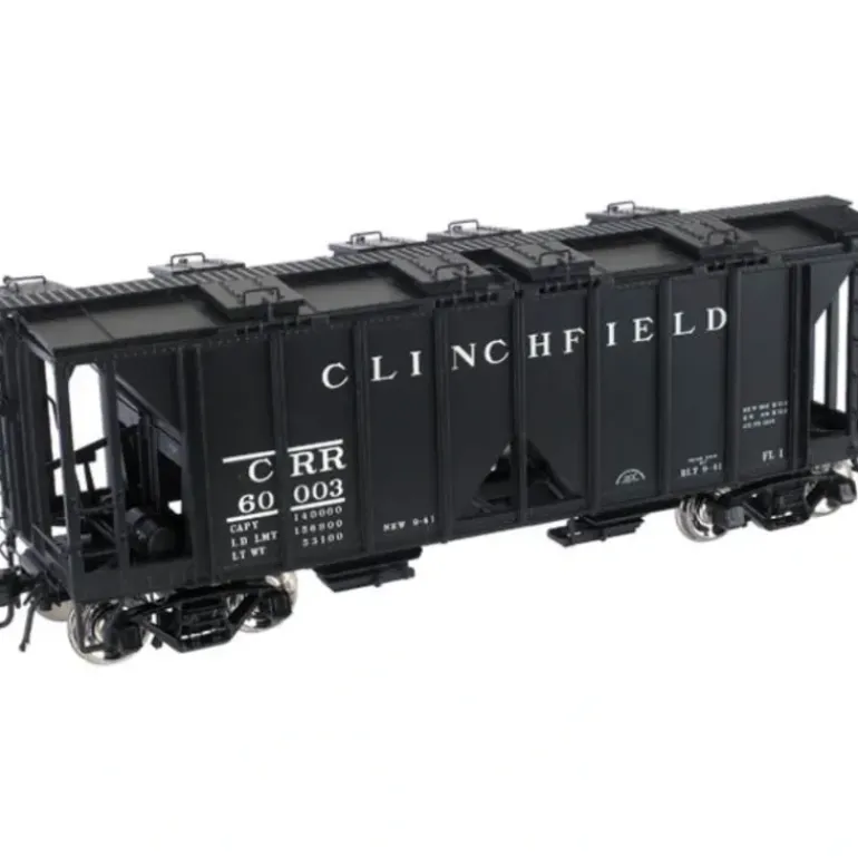 Atlas 8379 70t 2-Bay Cvd.Hopper Clinchfield - Model Train Junction: Quality Parts and Art Supplies