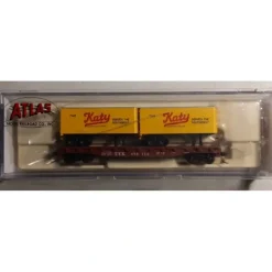 Atlas 37590A N Scale MKT 50' Flatcar w/Trailer #475114 - Model Train Junction: Quality Parts and Art Supplies