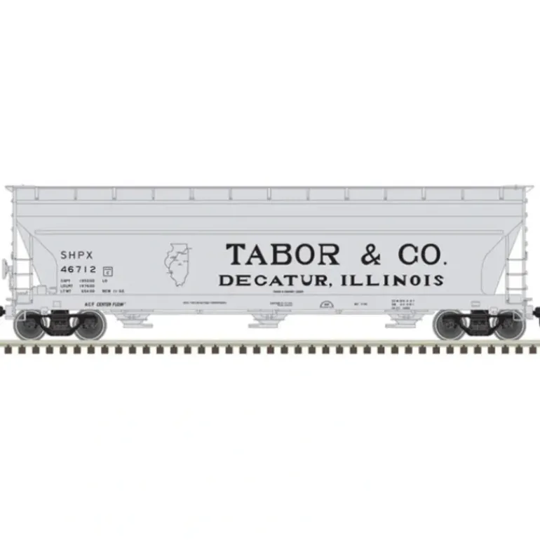 Atlas Master Line HO 20006941 4650 Centerflow Hopper, Tabor & Co. #46725 - Model Train Junction: Quality Parts and Art Supplies