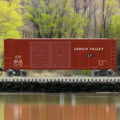 Atlas, N Scale, 50006200, 40' Double-Door Boxcar, Lehigh Valley, #8019 - Model Train Junction: Quality Parts and Art Supplies
