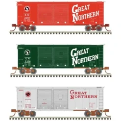 Atlas, N Scale, 50006203 40' Double-Door Boxcar, Great Northern #3249, 3336, 3345 - Model Train Junction: Quality Parts and Art Supplies