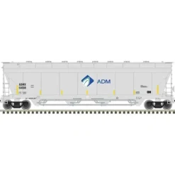 Atlas, N Scale, 50006071, Pressureaide Centerflow Covered Hopper Master, ADM, #50016 - Model Train Junction: Quality Parts and Art Supplies