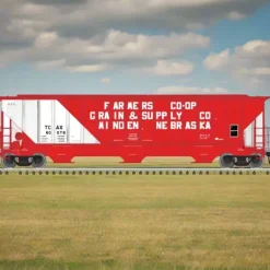 Atlas Trainman, HO Scale, 20006650, Thrall 4750 Hopper, Transportation Corporation Of America, #60073 - Model Train Junction: Quality Parts and Art Supplies