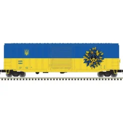 Atlas Trainman N 50006268 50' 6" Box Car, 2022 Ukraine Peace Car #1991 - Model Train Junction: Quality Parts and Art Supplies